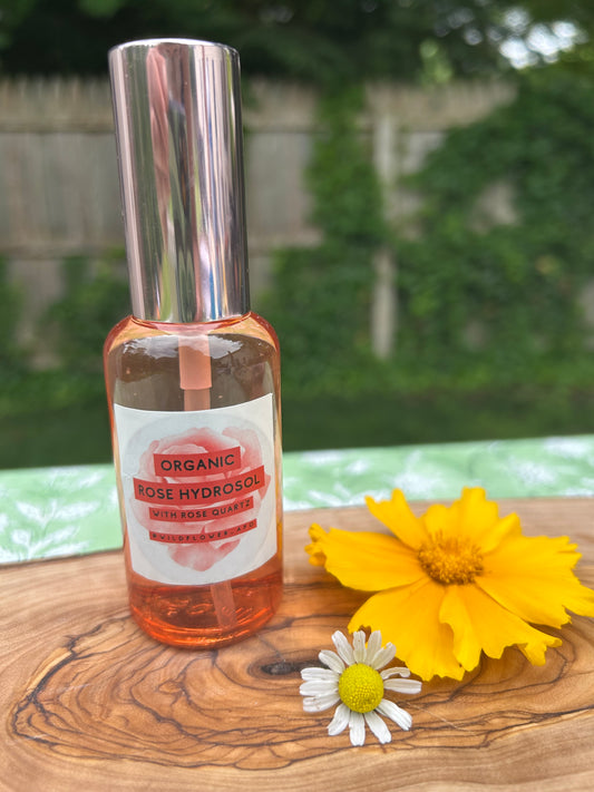 Rose Hydrasol w/rose quartz